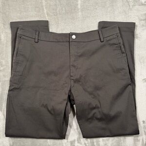 Birddogs Pants Mens 34x30 Gray Slim Fit Boom For Your Boomstick Stretch Golf